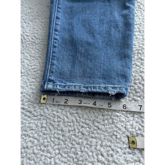 Old Navy Womens High Rise Curvy O.G. Straight Denim Cotton Blend Blue Jeans 10 - Picture 10 of 10